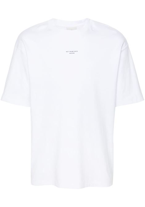 T-shirt con stampa in bianco di Drôle De Monsieur - uomo